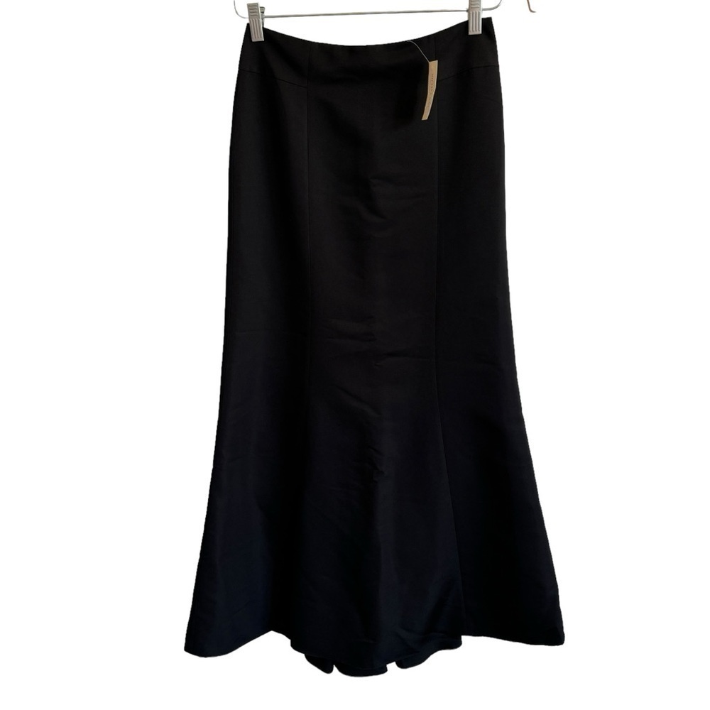 NWT Ann Taylor Black Formal Pleated Maxi Skirt, Size 2